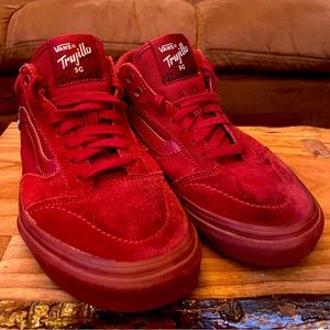 Vans Off The Wall Shoes Pro Trujillo SG Skate Sneaker RARE all Red Men’s 6.5M 8W